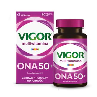 Vigor Multiwitamina Ona 50+, 60 tabletek - zdjęcie produktu