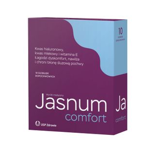 Jasnum Comfort, globulki dopochwowe, 10 sztuk - zdjęcie produktu