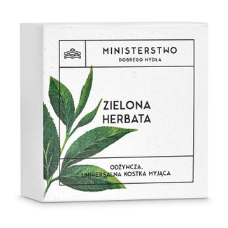 Ministerstwo Dobrego Mydła, szampon w kostce, zielona herbata, 85 g - zdjęcie produktu
