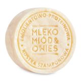 Ministerstwo Dobrego Mydła, szampon w kostce, miód, mleko i owies, 85 g - miniaturka zdjęcia produktu