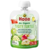 Holle, Mus owocowy w tubce, Tasty Turtle, jabłko, gruszka z jogurtem, od 8 miesiąca, 85 g - miniaturka zdjęcia produktu