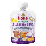Holle, Mus owocowy w tubce, Blueberry Bear, borówka, jabłko, banan z jogurtem, od 8 miesiąca, 85 g - miniaturka zdjęcia produktu