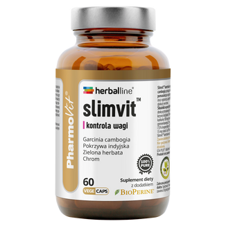PharmoVit HerbalLine Slimvit Kontrola Wagi, 60 kapsułek roślinnych - zdjęcie produktu