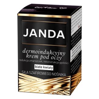 Janda Siła Szafirowego Nośnika, dermoindukcyjny krem pod oczy, białe kwiaty, 15 ml - zdjęcie produktu