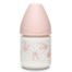 Suavinex Hygge, butelka szklana, ze smoczkiem o wolnym przepływie, królik różowy, od urodzenia, 120 ml - miniaturka  zdjęcia produktu