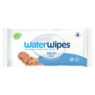 WaterWipes Bio, chusteczki nawilżane, wodne, od urodzenia, 60 sztuk - zdjęcie produktu