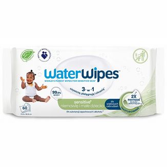WaterWipes Soapberry Bio, chusteczki nawilżane, wodne z wyciągiem z orzechów mydlanych, od urodzenia, 60 sztuk WaterWipes Soapberry Bio, chusteczki nawilżane, wodne z wyciągiem z orzechów mydlanych, od urodzenia, 60 sztuk - zdjęcie produktu