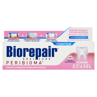 Biorepair Peribioma, pasta do zębów, ochrona dziąseł, bez fluoru, 75 ml - zdjęcie produktu