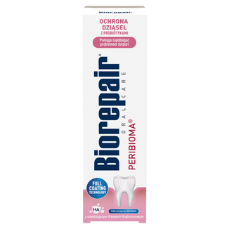 Biorepair Peribioma, pasta do zębów, ochrona dziąseł, bez fluoru, 75 ml - zdjęcie produktu
