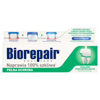 Biorepair Pełna Ochrona, pasta do zębów, bez fluoru, 75 ml - zdjęcie produktu