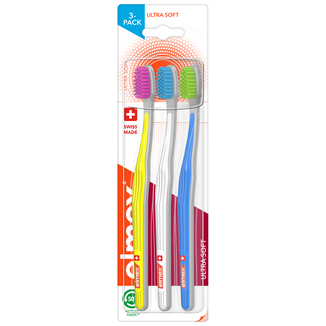 Elmex, szczoteczka do zębów, Ultra Soft, 3 sztuki USZKODZONE OPAKOWANIE - zdjęcie produktu