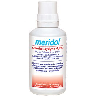 Meridol Chlorheksydyna 0,2%, płyn do płukania jamy ustnej, 300 ml - zdjęcie produktu