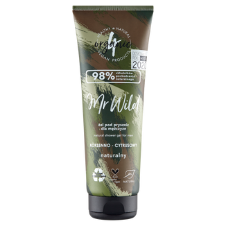 4Organic Mr Wild, naturalny żel pod prysznic dla mężczyzn, korzenno-cytrynowy, 250 ml - zdjęcie produktu