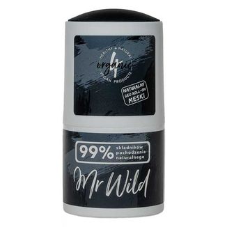 4Organic Mr Wild, naturalny dezodorant roll-on dla mężczyzn, kawowy, 50 ml - zdjęcie produktu
