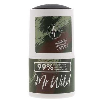 4Organic Mr Wild, naturalny dezodorant roll-on dla mężczyzn, korzenno-cytrynowy, 50 ml - zdjęcie produktu