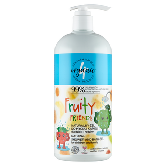 4Organic Fruity, naturalny żel do mycia i kąpieli dla dzieci i rodziny, 1 l - zdjęcie produktu