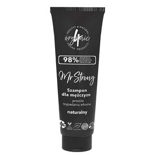 4Organic Mr Strong, naturalny szampon dla mężczyzn przeciw wypadaniu włosów, 250 ml - zdjęcie produktu