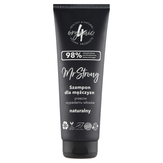4Organic Mr Strong, naturalny szampon dla mężczyzn przeciw wypadaniu włosów, 250 ml - zdjęcie produktu