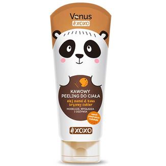 Venus Xoxo, kawowy peeling do ciała, olej monoi, kawa i brązowy cukier, 200 ml - zdjęcie produktu