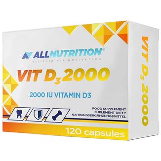 Allnutrition Vit D3 2000, witamina D 50 μg, 120 kapsułek - zdjęcie produktu