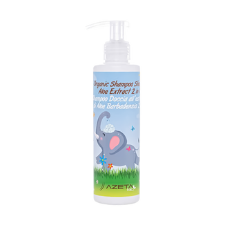 Azeta Bio, organiczny szampon i płyn 2w1 do mycia ciała dla dzieci, z ekstraktem z aloesu, 200 ml  - zdjęcie produktu