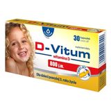 D-Vitum 800 j.m., witamina D dla dzieci od 3 lat, 30 kapsułek twist-off - miniaturka zdjęcia produktu