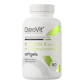 OstroVit Vitamin E Natural Tocopherols Complex Softgels, 90 kapsułek - zdjęcie produktu