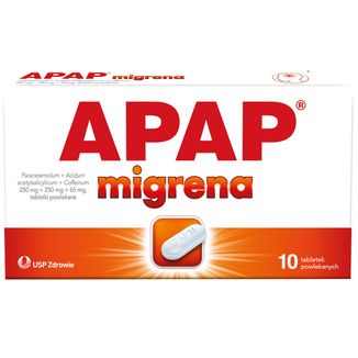 Apap Migrena, 10 tabletek - 2 Apap Migrena, 10 tabletek - 2 - zdjęcie produktu