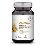Aura Herbals Omega + Witamina D3 2000 IU, 60 kapsułek - miniaturka zdjęcia produktu