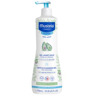 Mustela Bebe Enfant, delikatny żel do mycia ciała i głowy, od urodzenia, 750 ml - zdjęcie produktu