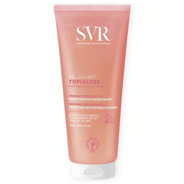 Nieznana SVR Topialyse Gel Lavant, łagodny żel do mycia twarzy i ciała, 200 ml