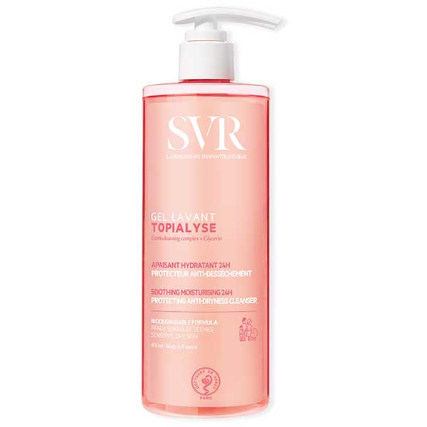 Nieznana SVR Topialyse Gel Lavant, łagodny żel do mycia twarzy i ciała, 400 ml