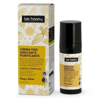 Bio Happy Happy Juices, oczyszczający krem do twarzy, żółta marchewka i grejpfrut, 50 ml - zdjęcie produktu