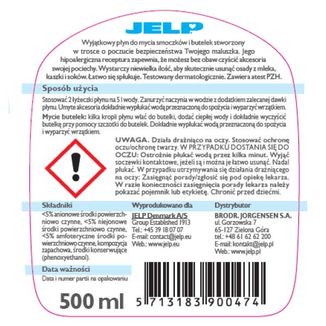 Jelp, płyn do mycia butelek i akcesoriów niemowlęcych, hipoalergiczny, 500 ml - 3 Jelp, płyn do mycia butelek i akcesoriów niemowlęcych, hipoalergiczny, 500 ml - 3 - zdjęcie produktu