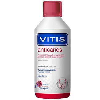 Vitis Anticaries, płyn do płukania jamy ustnej, smak miętowy, 500 ml - zdjęcie produktu