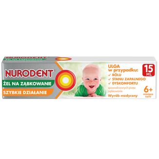 Nurodent, żel na ząbkowanie, 15 ml USZKODZONE OPAKOWANIE - zdjęcie produktu