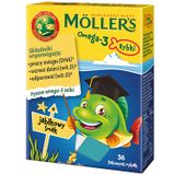 Moller's Omega-3 Rybki, żelki, smak jabłkowy, 36 sztuk - miniaturka zdjęcia produktu