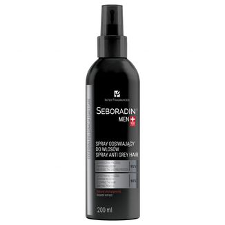 Seboradin Men, spray odsiwiający do włosów, fitopigmenty, siemię lniane, 200 ml - zdjęcie produktu