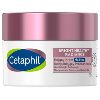 Cetaphil Bright Healthy Radiance, krem na noc, kojący, rozjaśniający przebarwienia, 50 g - zdjęcie produktu