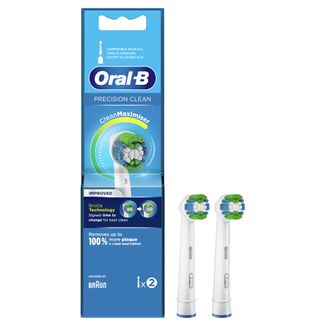 Oral-B Precision Clean, końcówki wymienne do szczoteczki elektrycznej Clean Maximiser, EB20-2, 2 sztuki - zdjęcie produktu