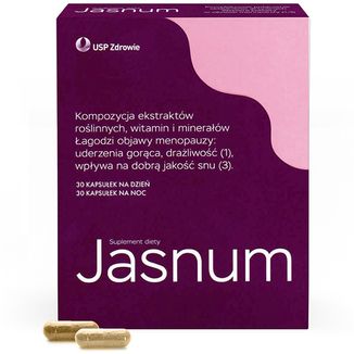 Jasnum, 30 kapsułek na dzień + 30 kapsułek na noc USZKODZONE OPAKOWANIE - zdjęcie produktu