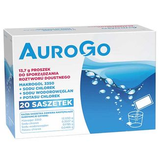 AuroGo 13,7 g, proszek do sporządzania roztworu doustnego, 20 saszetek - 4 AuroGo 13,7 g, proszek do sporządzania roztworu doustnego, 20 saszetek - 4 - zdjęcie produktu