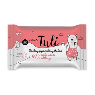 Luba Tuli, papier toaletowy nawilżany dla dzieci, truskawka, 50 sztuk - zdjęcie produktu