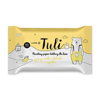 Luba Tuli, papier toaletowy nawilżany dla dzieci, mango, 50 sztuk KRÓTKA DATA - zdjęcie produktu