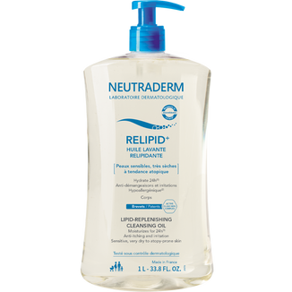 Neutraderm Relipid+, olejek do mycia ciała odbudowujący lipidy, skóra wrażliwa, bardzo sucha i atopowa, 1000 ml - zdjęcie produktu