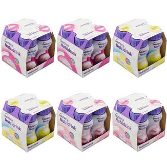 Zestaw Nutridrink, preparat odżywczy, owoce leśne, 8 x 125 ml + truskawka, 8 x 125 ml + wanilia, 8 x 125 ml - zdjęcie produktu