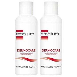 Zestaw Emolium Dermocare, emulsja do kąpieli, od 1 dnia życia, 2 x 400 ml - zdjęcie produktu