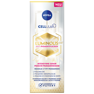 Nivea Cellular Luminous 630, intensywne serum do twarzy przeciw przebarwieniom, 30 ml USZKODZONE OPAKOWANIE - zdjęcie produktu