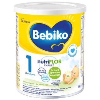 Bebiko 1 Nutriflor Expert, mleko początkowe, od urodzenia, 700 g USZKODZONE OPAKOWANIE - zdjęcie produktu