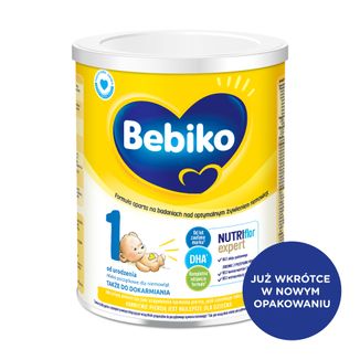 Bebiko 1 Nutriflor Expert, mleko początkowe, od urodzenia, 700 g - zdjęcie produktu